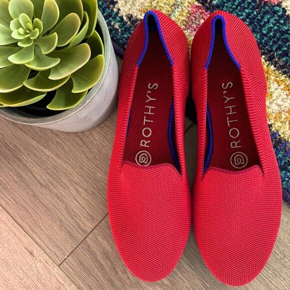 Rothy’s dark red size 5.5 woman’s flat loafers - Picture 1 of 12